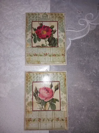 Quadretti decoupage rose (3 pezzi) € 5 tutti