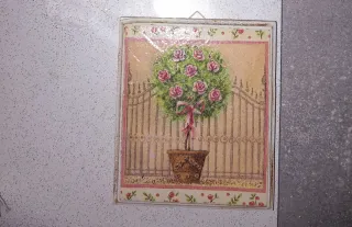 Quadretti decoupage rose (3 pezzi) € 5 tutti