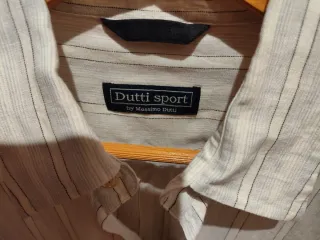 Camisa Massimo Dutti rayas beige/gris