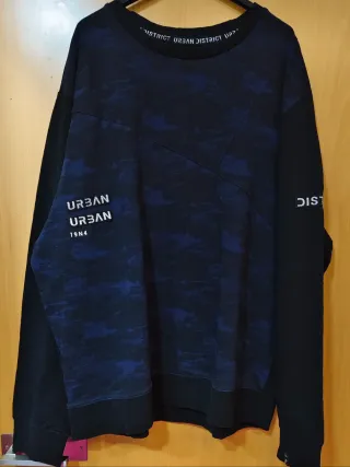 Sudadera URBN DISTRICT camuflaje azul