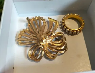 Lote Joyas Vintage Broche y Anillo