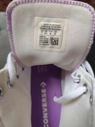 Zapatillas Converse All Star Mujer/Niña Blancas