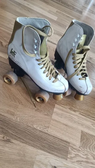 Patines roller Classic Blancos y Kit Protección
