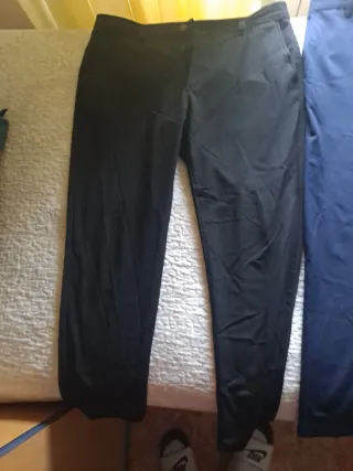 Pantalón Negro Traje Zara Talla 44