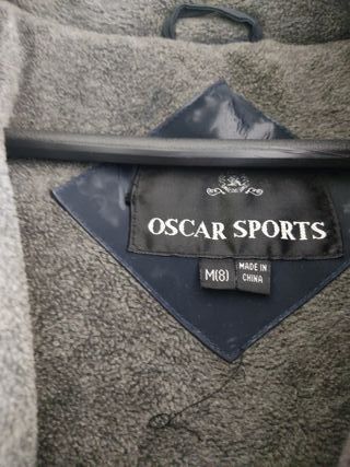 Cazadora niño azul y gris