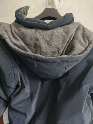 Cazadora niño azul y gris