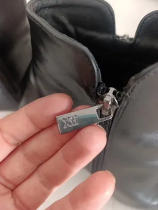 Botines tacón fino negros talla 39