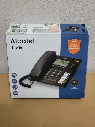 Teléfono fijo Alcatel T78 Negro