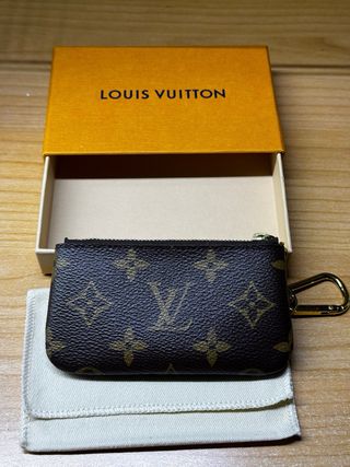 Portachiavi Louis Vuitton Monogram Marrone Oro