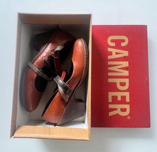 Zapatos Camper Tacon Marrón Talla 37