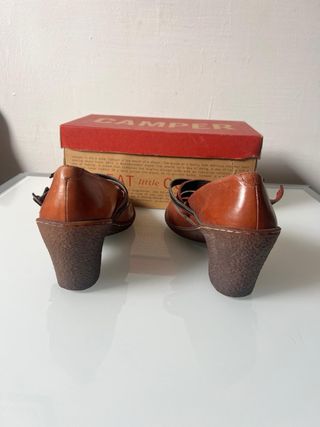 Zapatos Camper Tacon Marrón Talla 37