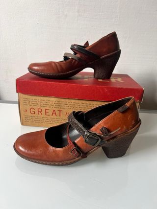 Zapatos Camper Tacon Marrón Talla 37