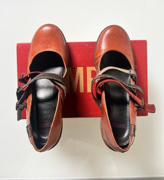 Zapatos Camper Tacon Marrón Talla 37