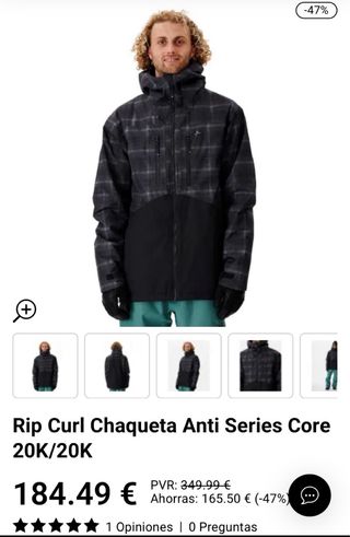 Chaqueta Snowboard Rip Curl Freerider 20K/20K