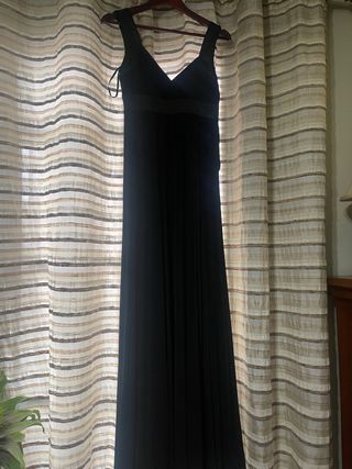 Vestido largo fiesta Adolfo Domínguez negro