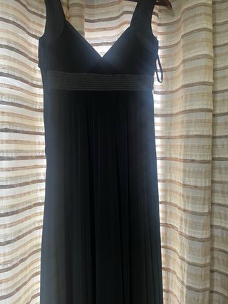 Vestido largo fiesta Adolfo Domínguez negro