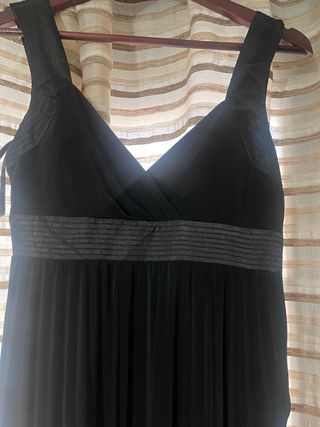 Vestido largo fiesta Adolfo Domínguez negro