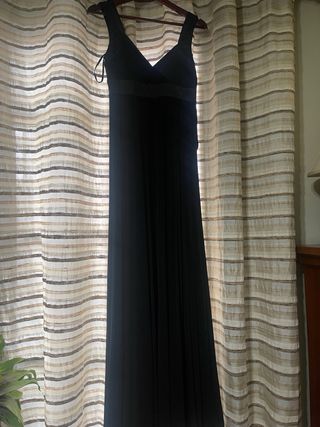 Vestido largo fiesta Adolfo Domínguez negro