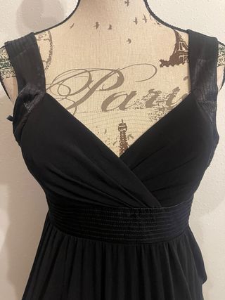 Vestido largo fiesta Adolfo Domínguez negro