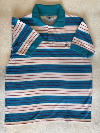 Polo Lacoste (Original). Rayas. Talla XL.