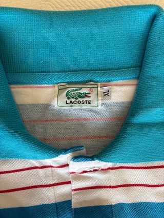 Polo Lacoste (Original). Rayas. Talla XL.