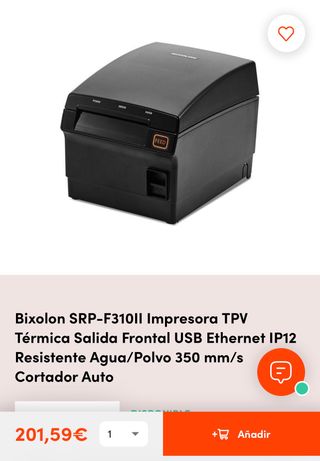 Impresora Térmica Negra