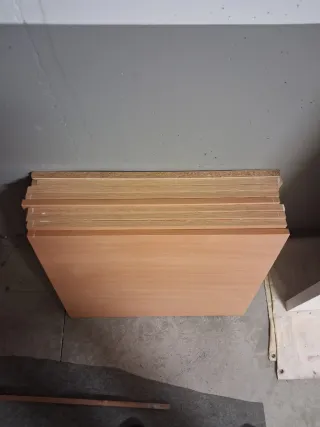 Lote de 9 Baldas de Madera