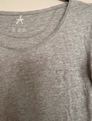 Camiseta manga larga gris