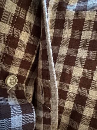 Camicia INVIDIAUOMO a quadri marrone/grigio d