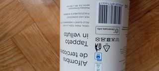 Elegante alfombra de terciopelo gris y morado Nuev