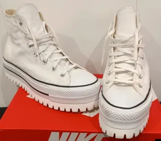 Zapatillas Converse plataforma blancas