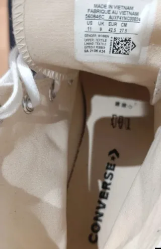 Zapatillas Converse plataforma blancas