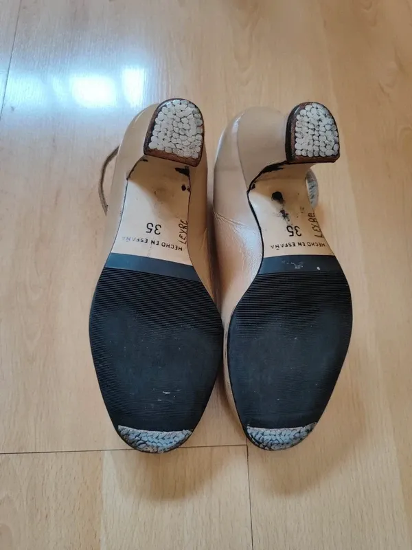 Tacones Flamenco Roberta Beige Semiprofesional