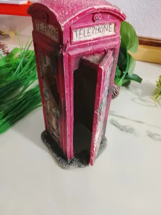 Decoración Acuario Cabina Telefónica Londres