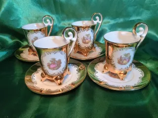 Set 4 Tazzine Caffè Oro Zecchino