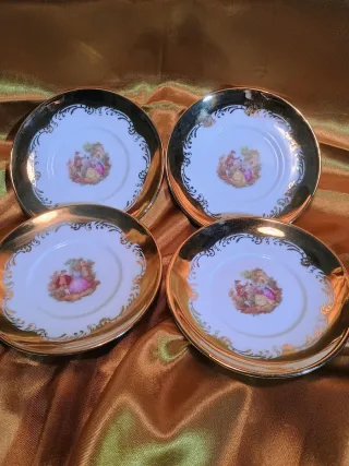 Set 4 Tazzine Caffè Oro Zecchino