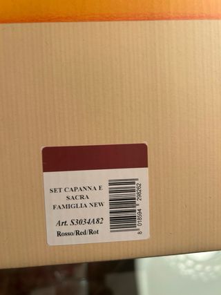 Nacimiento THUN Cerámica Rojo y Dorado