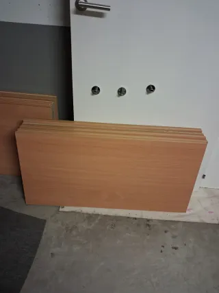 Lote de 8 Baldas de Madera