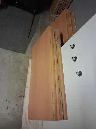 Lote de 8 Baldas de Madera