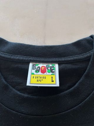 Camiseta BAPE Negra Talla L
