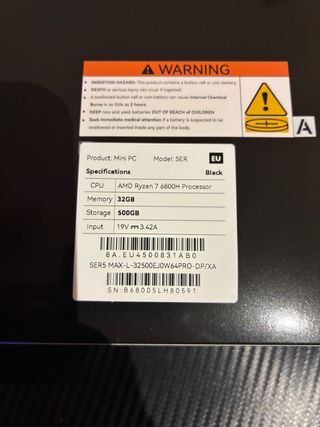 Mini PC AMD Ryzen 7 6800H 32GB RAM