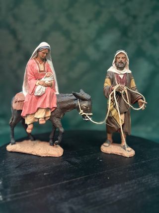 Huida a Egipto Barro 18cm