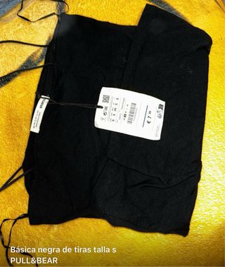 Blusa Pull&Bear Morada Encaje Manga Larga Talla S