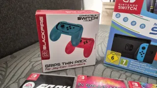 Nintendo Switch + 4 Juegos + Accesorios