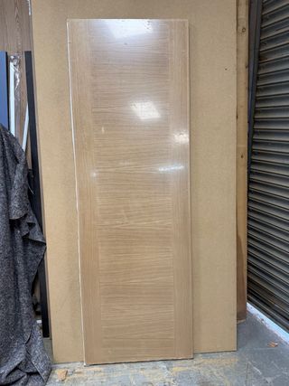 Puerta Roble Barnizada