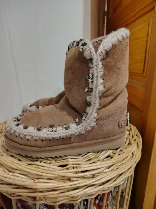 Mou Botas Joya Beige/Marrón