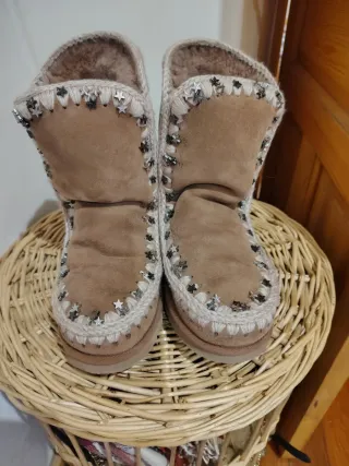 Mou Botas Joya Beige/Marrón