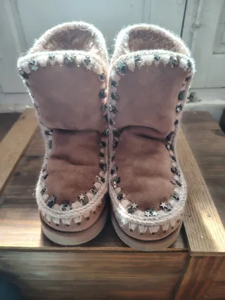 Mou Botas Joya Beige/Marrón