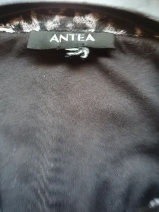 Blusa Top ANTEA Leopardo Gris Negro M/L