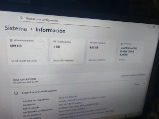 Ordenador HP i5 + Nvidia